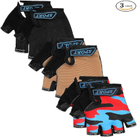 Fingerless mountain bike gloves